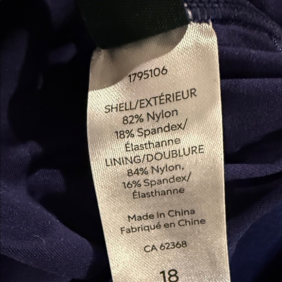 Roots Swimsuit Navy with White Polka Dot One-Piece Size 18 - Picture 11 of 11